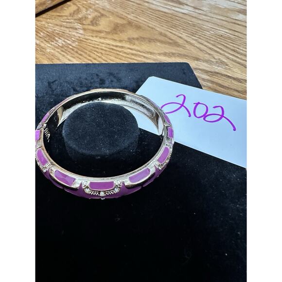 Sequin Nordstrom Multicolor Gold Tone Statement Enamel Bangle Bracelet # 202 - Picture 3 of 3